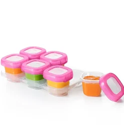 OXO Tot Baby Blocks Freezer Storage Containers, 2 oz - Pink