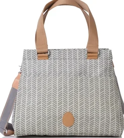 PacaPod Richmond Diaper Bag - Dove Herringbone