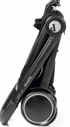 Peg Perego City Loop Chassis + Primo Viaggio Lounge Infant Car Seat Bundle - Black / True Black