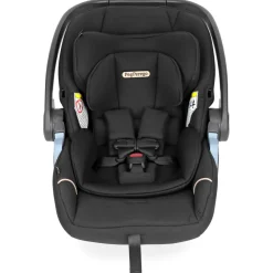 Peg Perego City Loop Double Stroller + Primo Viaggio Lounge Travel System Bundle - Black / True Black / True Black