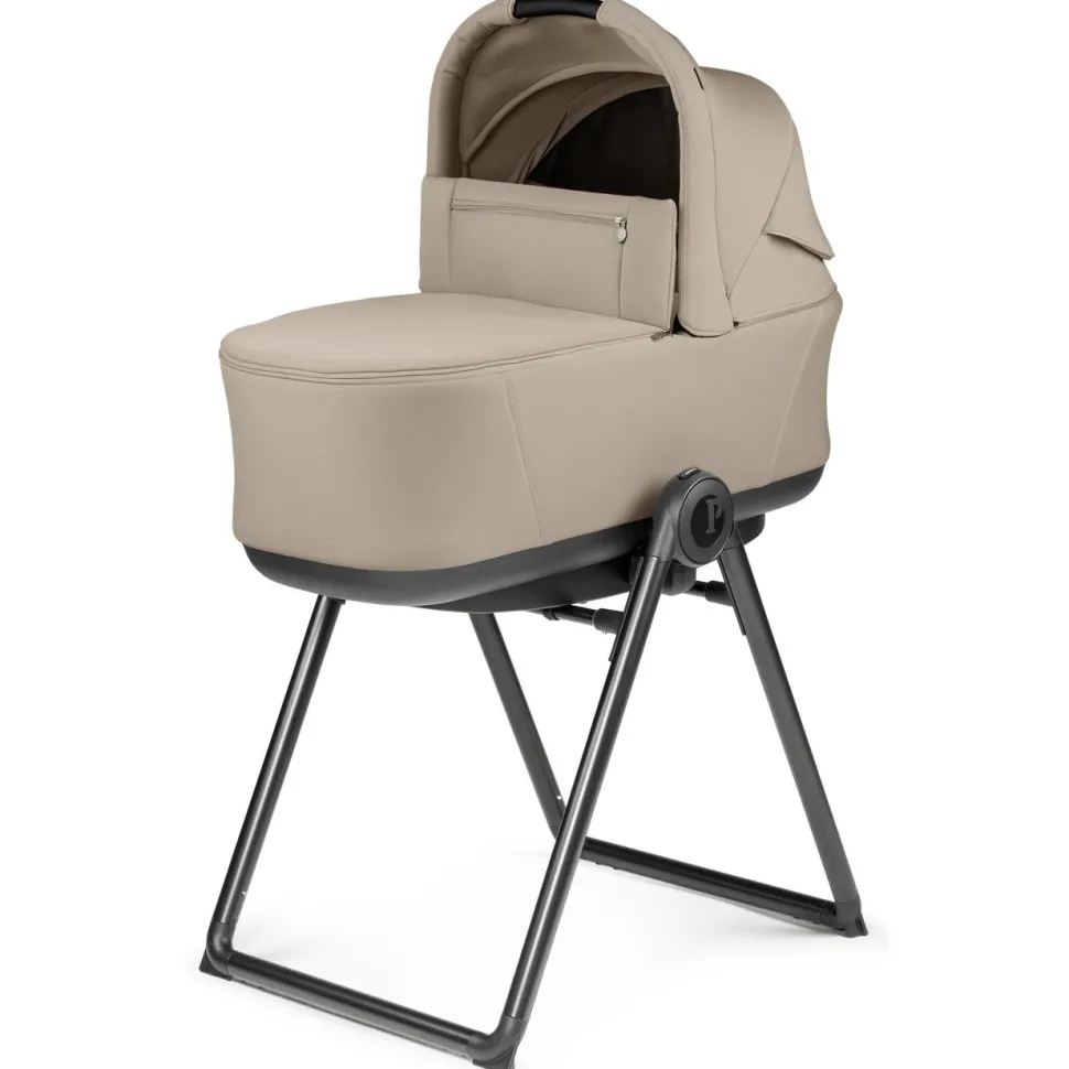 Peg Perego City Loop Stroller + Bassinet + Primo Viaggio Lounge Travel System Bundle - Black / True Black / True Black