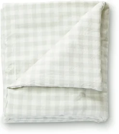 Petit Pehr CheckMate Toddler Blanket, Large - CheckMate Fog