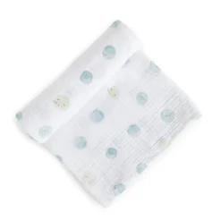 Petit Pehr Organic Swaddle - Luna Dusk (Blue)