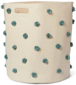 Petit Pehr Pom Pom Basket - Hamper - Deep Sea