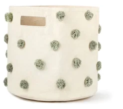 Petit Pehr Pom Pom Basket - Bin - Sage