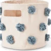 Petit Pehr Pom Pom Mini Storage Basket - Deep Sea