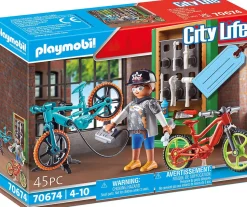Playmobil Bike Workshop Gift Set