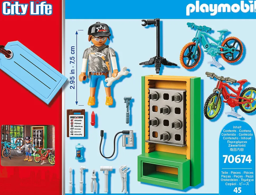 Playmobil Bike Workshop Gift Set