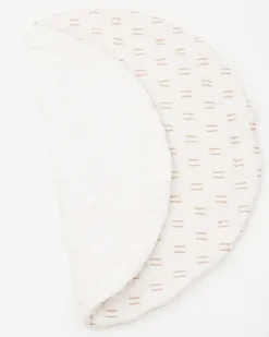 Poppyseed Play Extra Padded Round Play Mat - Neutral Lines