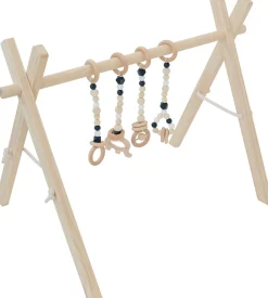 Poppyseed Play Wooden Baby Gym - Natural / Black Toys