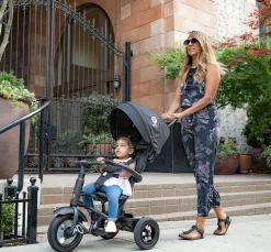 Q Play Rito Plus Folding Stroller Trike - Grey