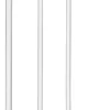 Qdos Construct-A-Gate Short Section (8 in) - White