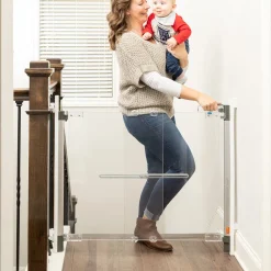 Qdos Crystal Hardware Mount Gate - Chrome