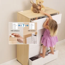 Qdos Furniture Tip Over Kit, 2 Pack - White