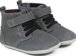 Robeez First Kicks Thiago - Charcoal, 9-12 months