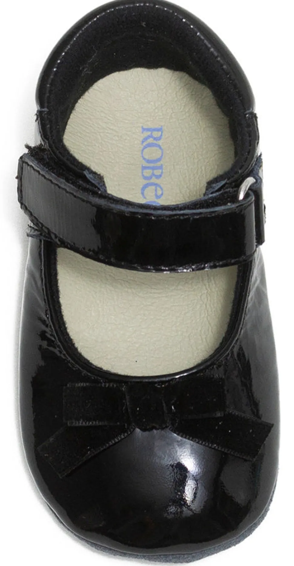 Robeez First Kicks Velvet Bow - Black, 3-6 months