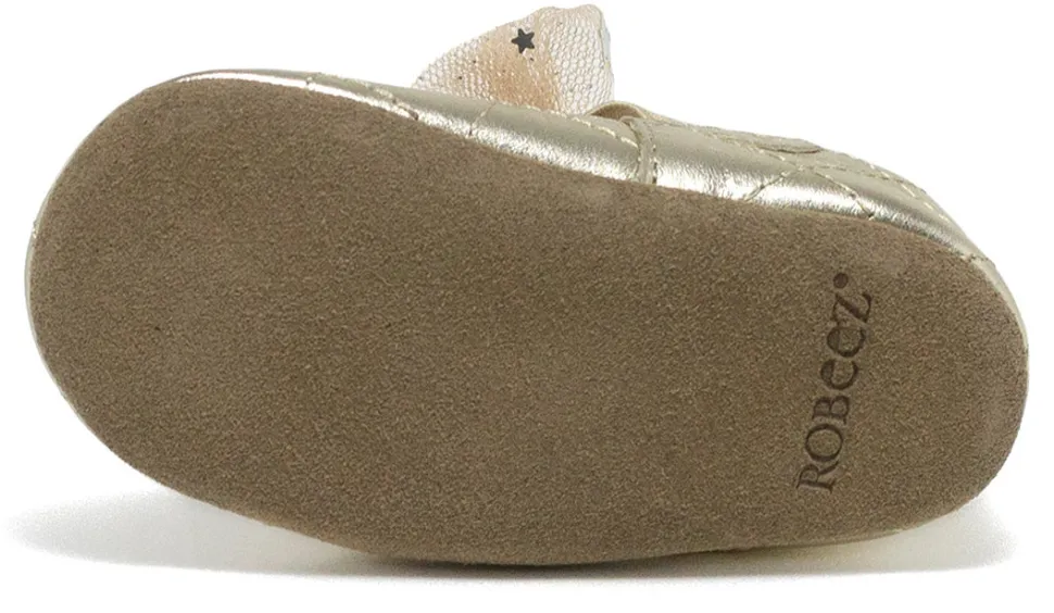 Robeez Soft Soles Winnie - Gold, 12-18 months