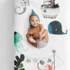 Rookie Humans Cotton Sateen Crib Sheet - Underwater Love