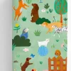 Rookie Humans Cotton Sateen Crib Sheet - At the Dog Park