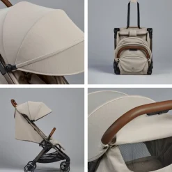 Silver Cross Clic Compact Stroller - Latte