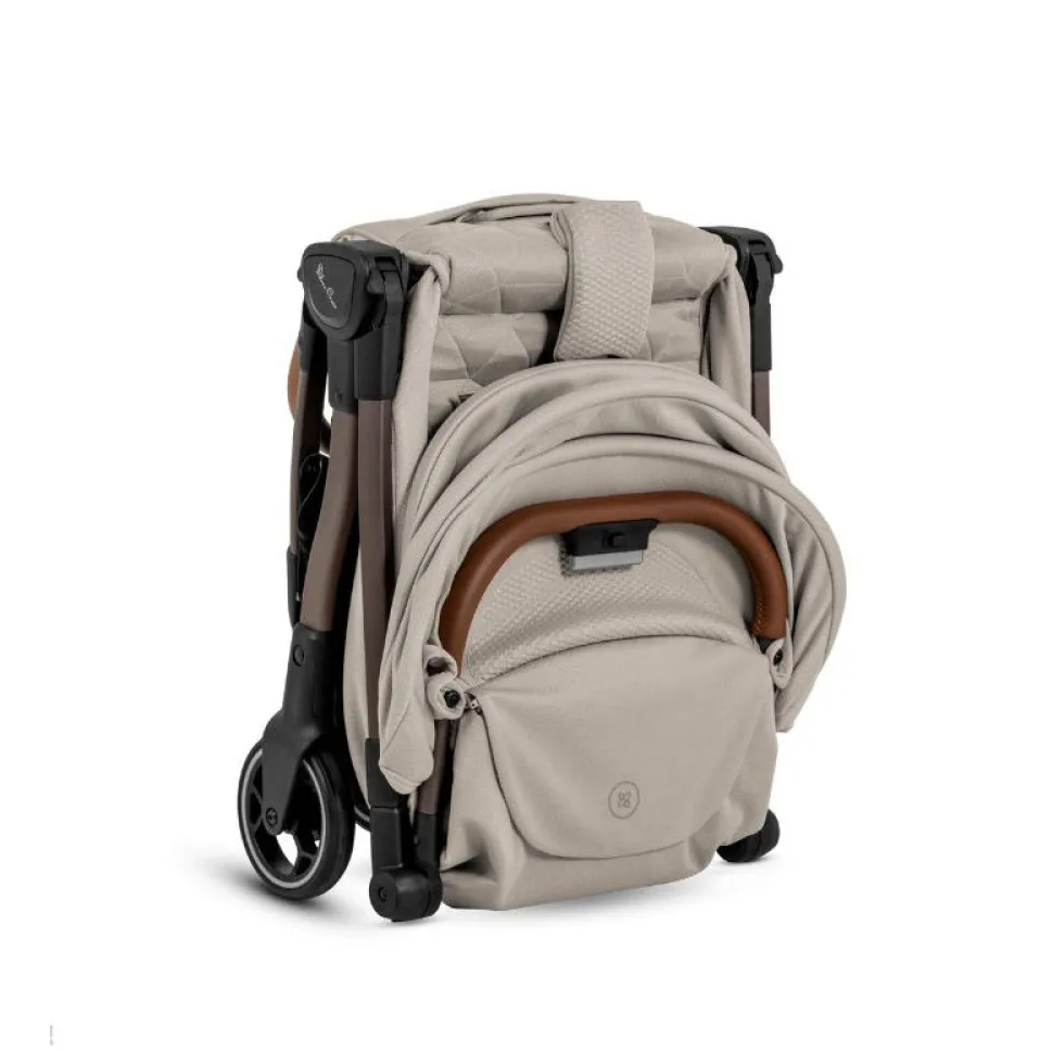 Silver Cross Clic Compact Stroller - Latte
