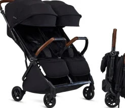 Silver Cross Jet Lightweight Double Stroller - Black