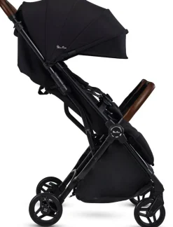 Silver Cross Jet Lightweight Double Stroller + Travel Bag Bundle - Black