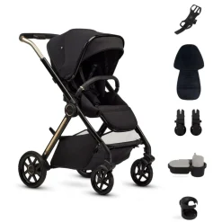 Silver Cross Reef 2 Multi-terrain Modular Stroller 2025 + Accessory Bundle - Espresso (Special Edition)