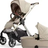 Silver Cross Reef 2 Stroller + Folding Bassinet Bundle - Stone