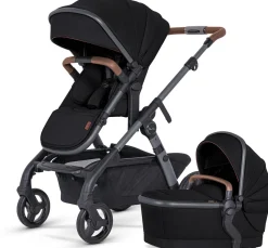 Silver Cross Wave 3 Complete Single-to-Double Stroller - Licorice