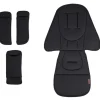 Silver Cross Wave 3 Seat Liner and Harness Pad Set - Licorice