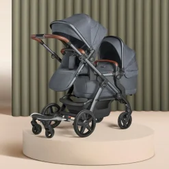 Silver Cross Wave Single-to-Double Stroller - Lunar