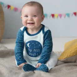 Skip Hop Baby Says Footie, Up All Night - Galaxy (9 Months)