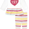 Skip Hop Baby Says Long Sleeve Tunic & Legging Set - Pink Stripes (6 Months)