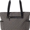 Skip Hop Deco Saffiano Tote Diaper Bag - Black