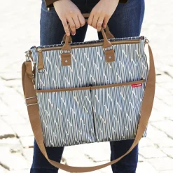 Skip Hop Duo Special Edition Diaper Bag - Blueprint Stripe