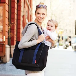 Skip Hop Fit All-Access Diaper Bag - Black/Cobalt