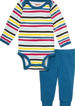 Skip Hop Long Sleeve Bodysuit & Pant Set - Stripes (9 Months)
