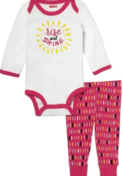 Skip Hop Long Sleeve Bodysuit & Pant Set, Rise & Shine - Confetti (Newborn)