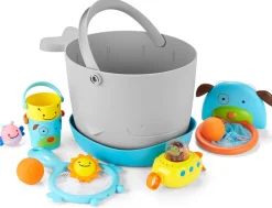 Skip Hop MOBY Fun-Filled Bath Toy Bucket Gift Set