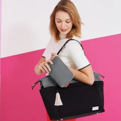 Skip Hop Nolita Neoprene Tote Diaper Bag - Black/Grey