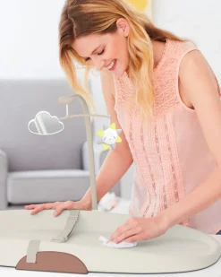 Skip Hop Nursery Style Wipe-Clean Changing Pad - Oat