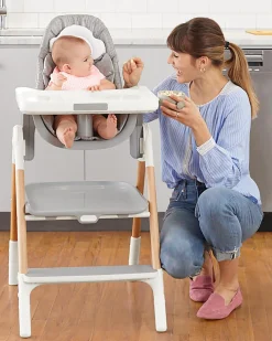 Skip Hop Sit-To-Step High Chair - Grey