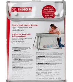 Skip Hop Travel Crib Fitted Sheet Set
