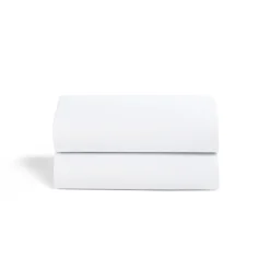 Snuz SnuzPod Crib Fitted Sheets, 2 Pack - White