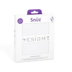 Snuz SnuzPod Crib Fitted Sheets, 2 Pack - White