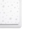 Snuz SnuzPod Crib Fitted Sheets, 2 Pack - Grey Star