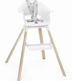 Stokke Clikk High Chair Cushion & Travel Bag Bundle - White / Grey Sprinkle