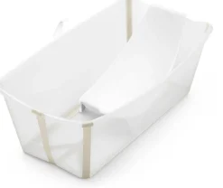Stokke Flexi Bath Heat Sensitive Tub + Newborn Support - Sandy Beige