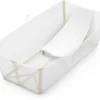 Stokke Flexi Bath X-Large Heat Sensitive Tub + Newborn Support - Sandy Beige
